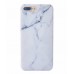 iPhone 7 Plus - TPU IMD Soft Full Case Printing Protective Cover Case - Black Line Marble Pattern